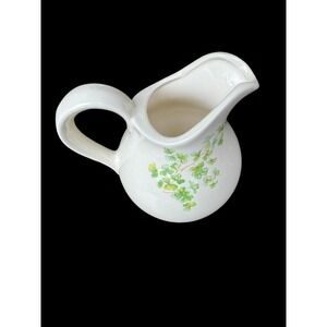 Vintage Irish Porcelain Pitcher Artist Signed.  St. Patrick's Day!